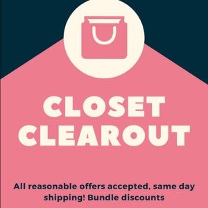 CLOSET CLEAROUT!!!